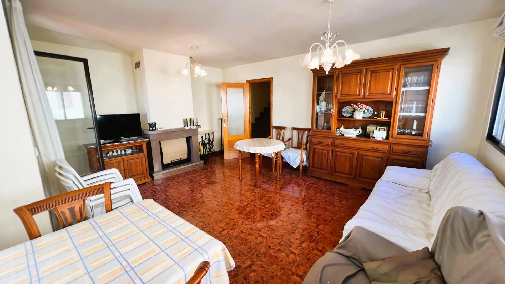 Living room of Detached homes for sale in La Pobla de Tornesa  with Private garden, Terrace and Storage room