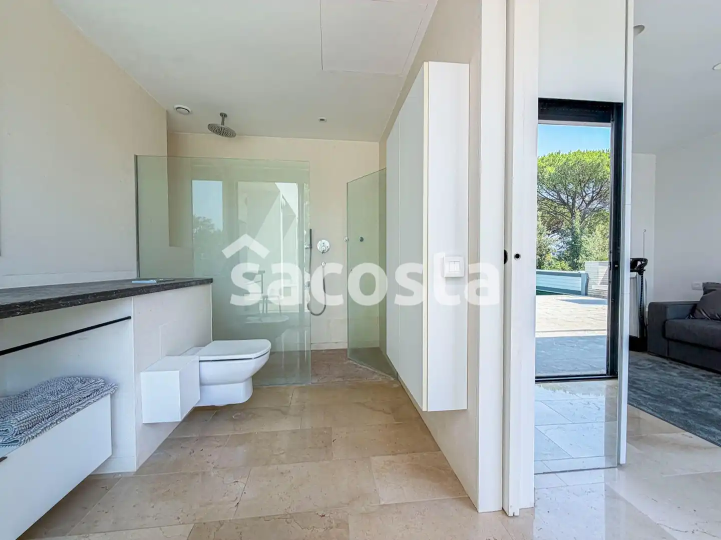 Baño de Casa o chalet en venta en Caldes de Malavella con Aire acondicionado, Calefacción y Jardín privado