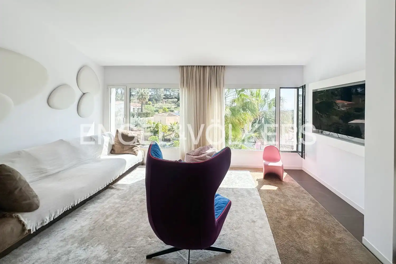 Sala de estar de Casa o chalet de alquiler en Jávea / Xàbia con Aire acondicionado, Calefacción y Jardín privado