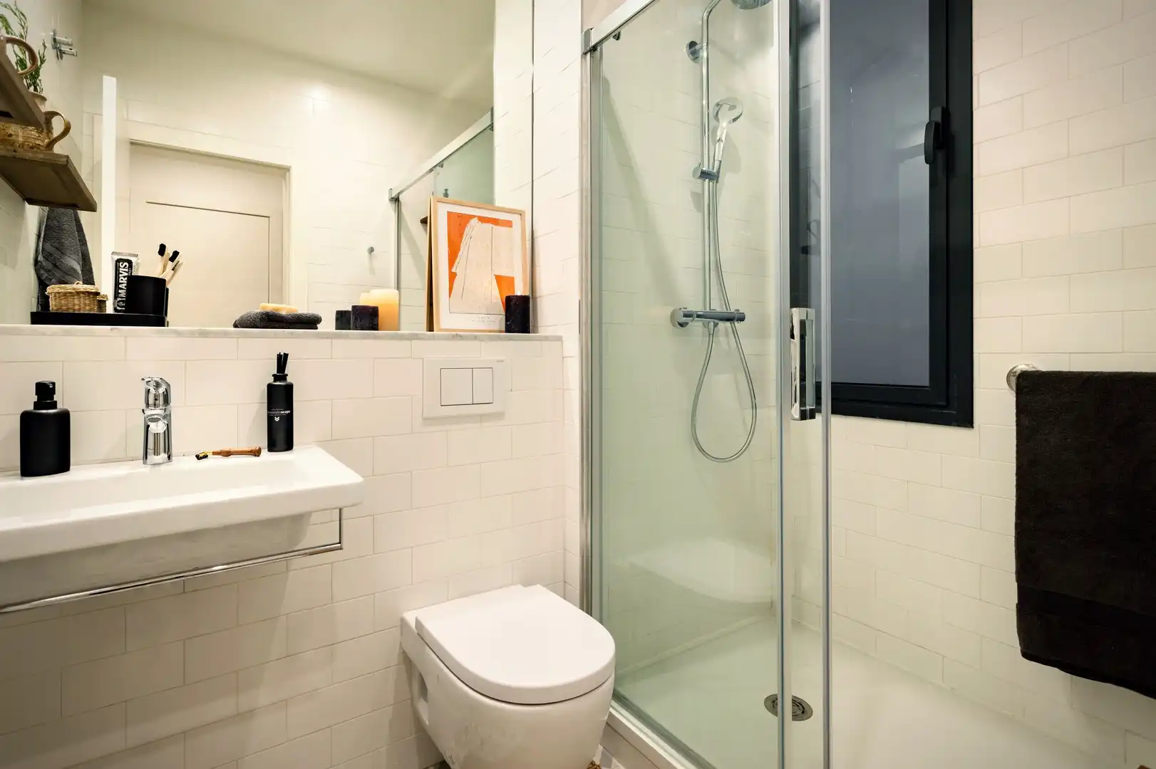Badezimmer von Wohnungen zur Miete in Barcelona mit Klimaanlage, Heizung und Terrasse
