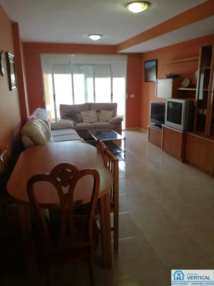 Wohnzimmer von Wohnung zur Miete in Chilches / Xilxes mit Klimaanlage, Heizung und Terrasse