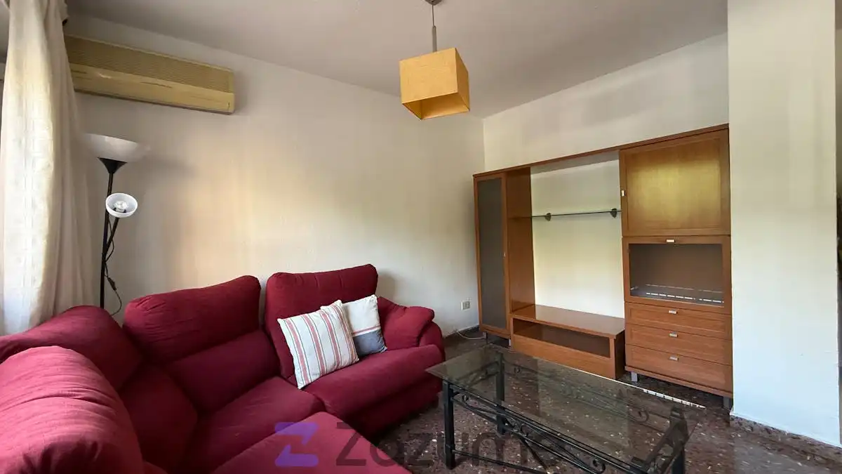 Sala d'estar de Apartament de lloguer en Murcia amb Aire condicionat, Moblat i Forn