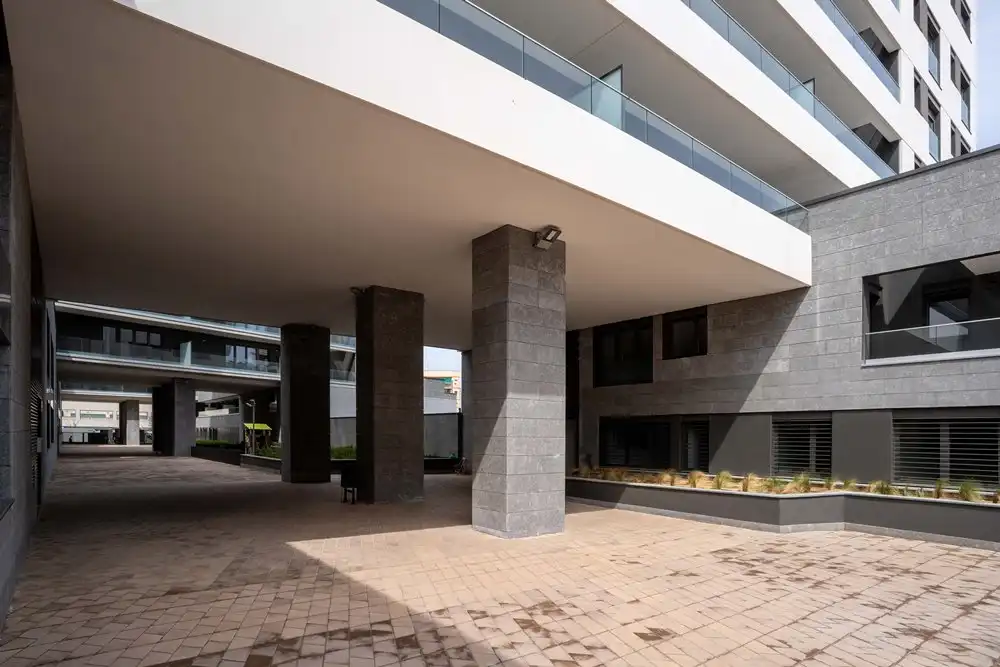 Außenansicht von Wohnung zum Verkauf in Badalona mit Heizung und Terrasse