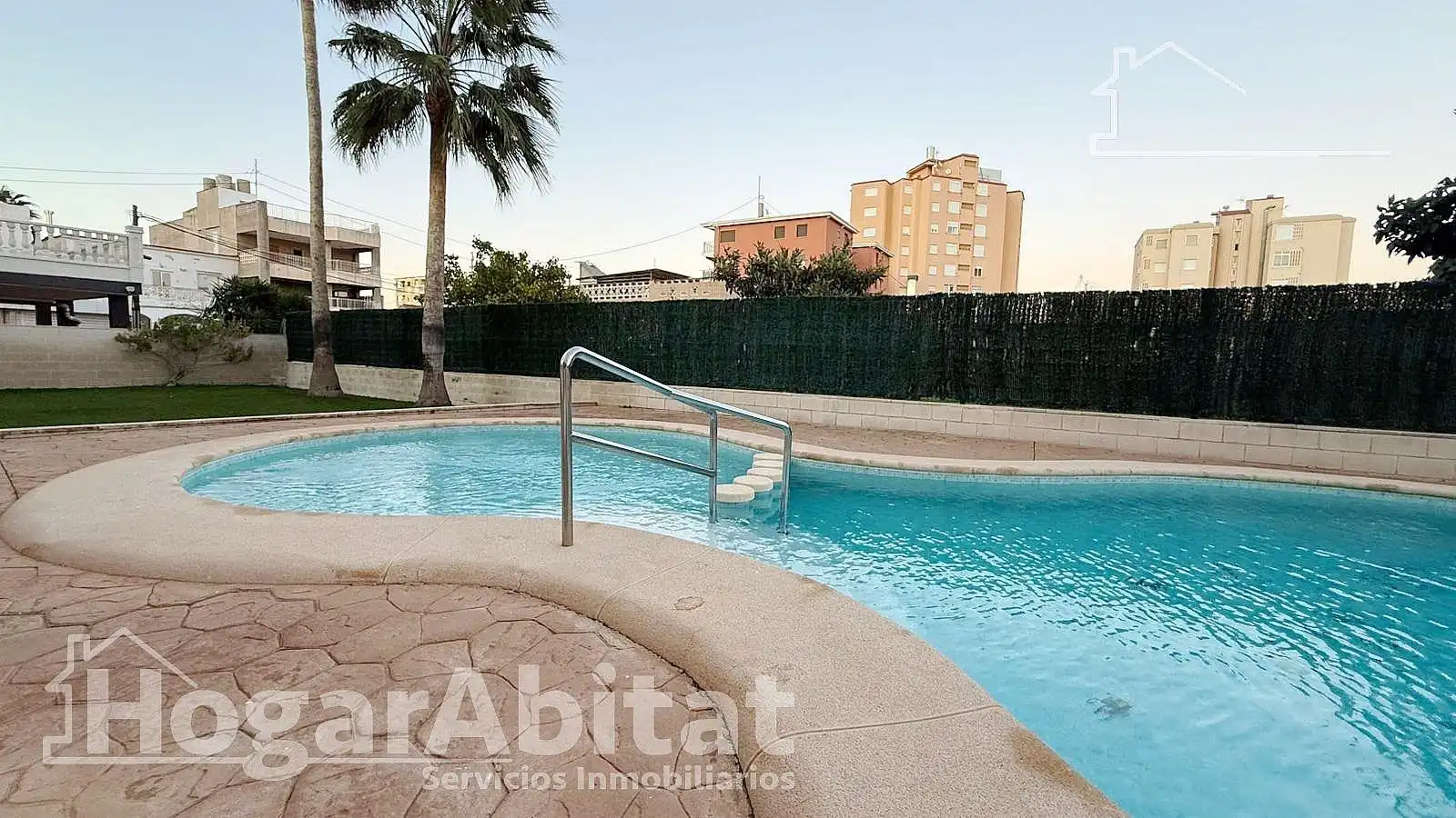 Swimming pool of Flat for sale in Piles  with Private garden, Terrace and Furnished
