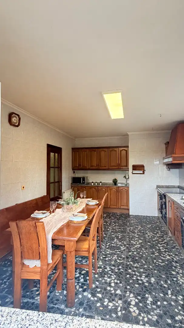Cuina de Casa o xalet en venda en Carreño amb Calefacció, Jardí privat i Terrassa