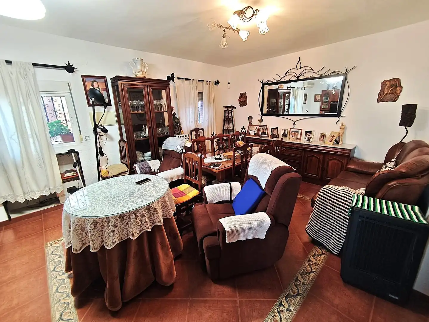 Wohnzimmer von Haus oder Chalet zum Verkauf in Mérida mit Klimaanlage und Heizung