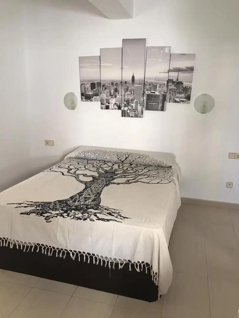 Schlafzimmer von Wohnung zur Miete in Benalmádena mit Klimaanlage, Möbliert und Gemeinschaftspool