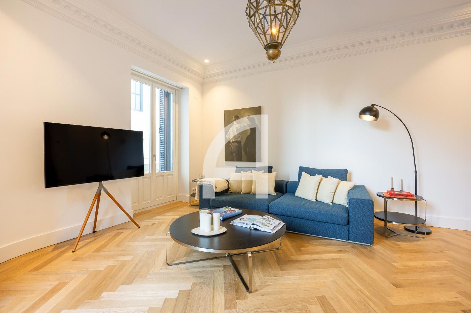Living room of Flat for sale in  Madrid Capital  with Air Conditioner, Heating and Terrace