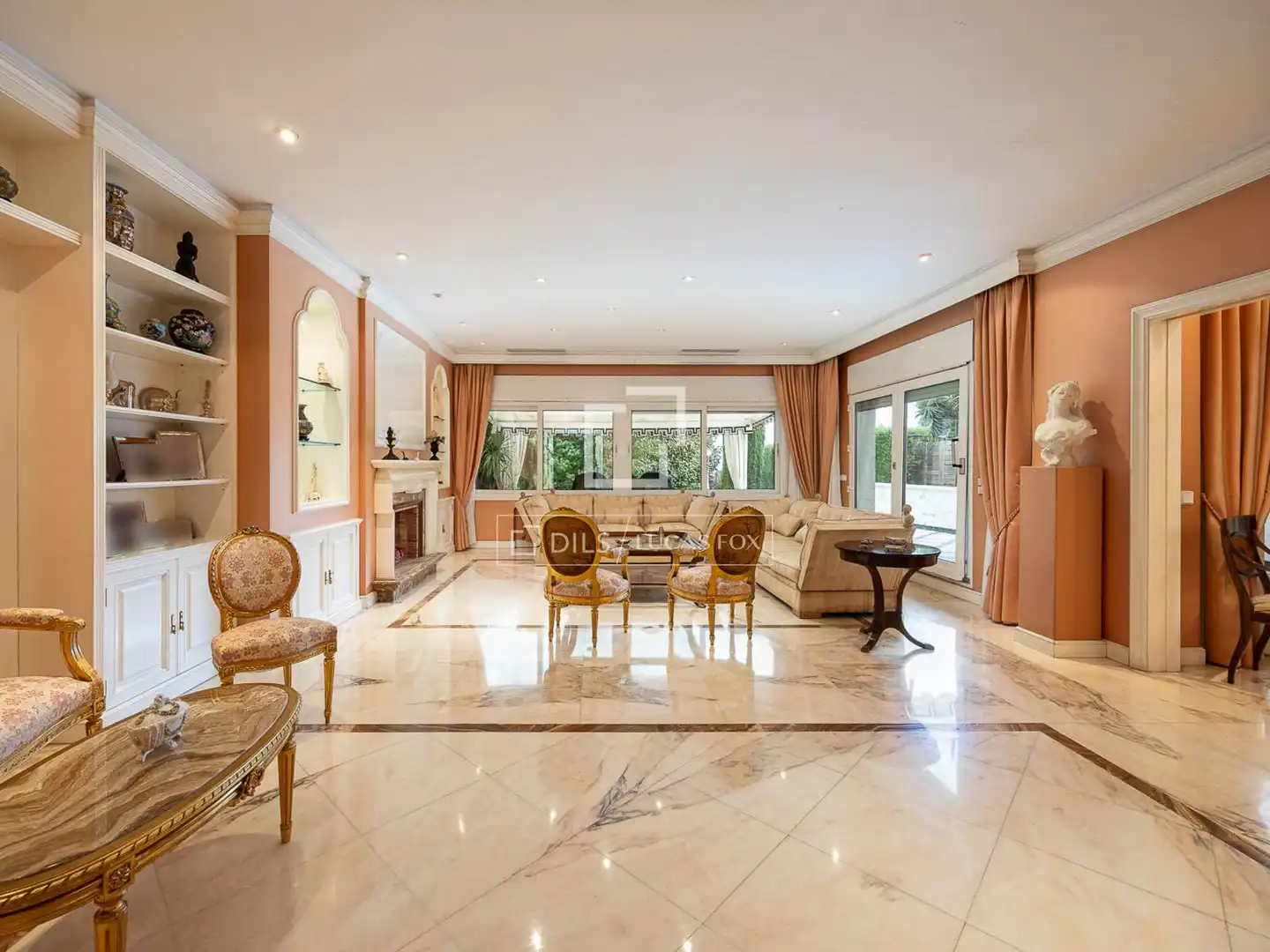Sala de estar de Casa o chalet en venta en Barcelona con Aire acondicionado, Terraza y Trastero