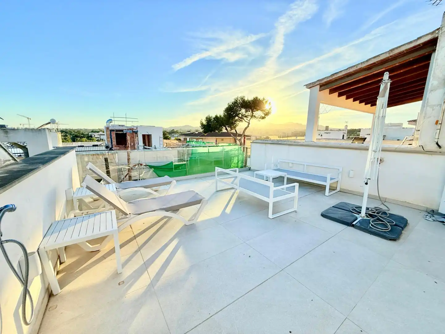 Terrasse von Einfamilien-Reihenhaus zur Miete in Felanitx mit Klimaanlage, Heizung und Terrasse