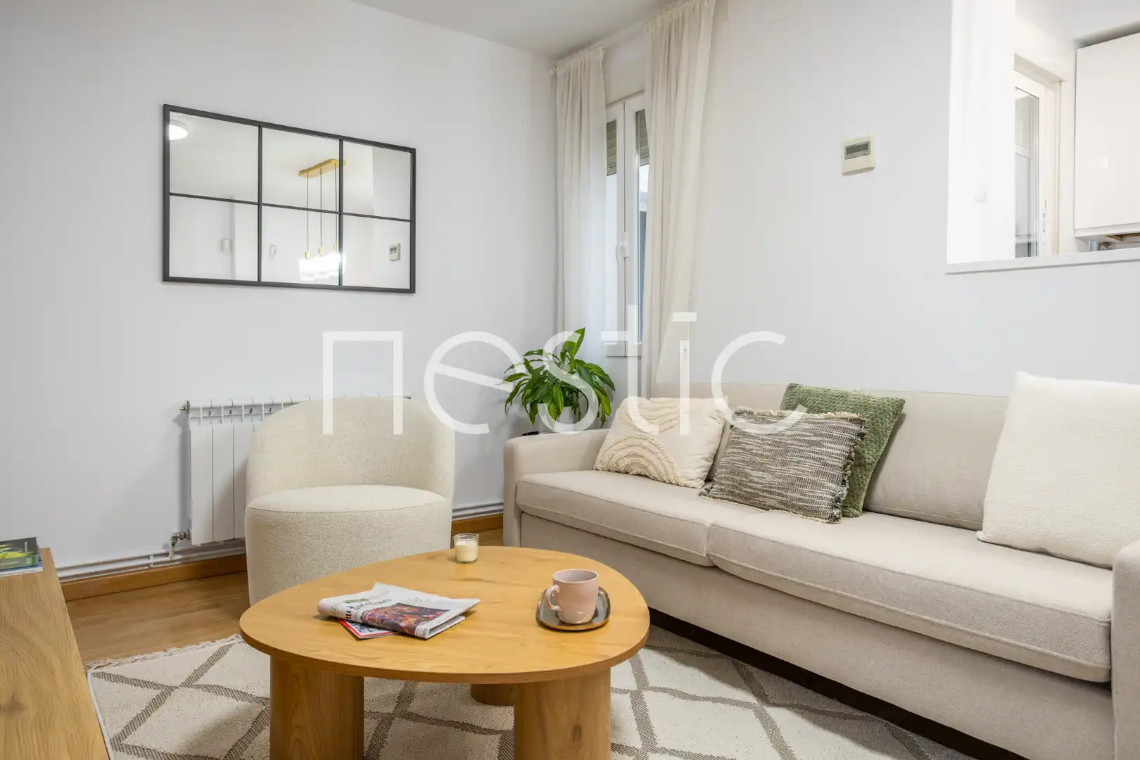 Wohnzimmer von Wohnungen zur Miete in Madrid mit Klimaanlage, Heizung und Möbliert
