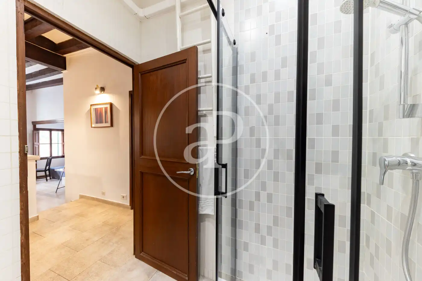 Baño de Piso de alquiler en  Palma de Mallorca con Aire acondicionado y Amueblado