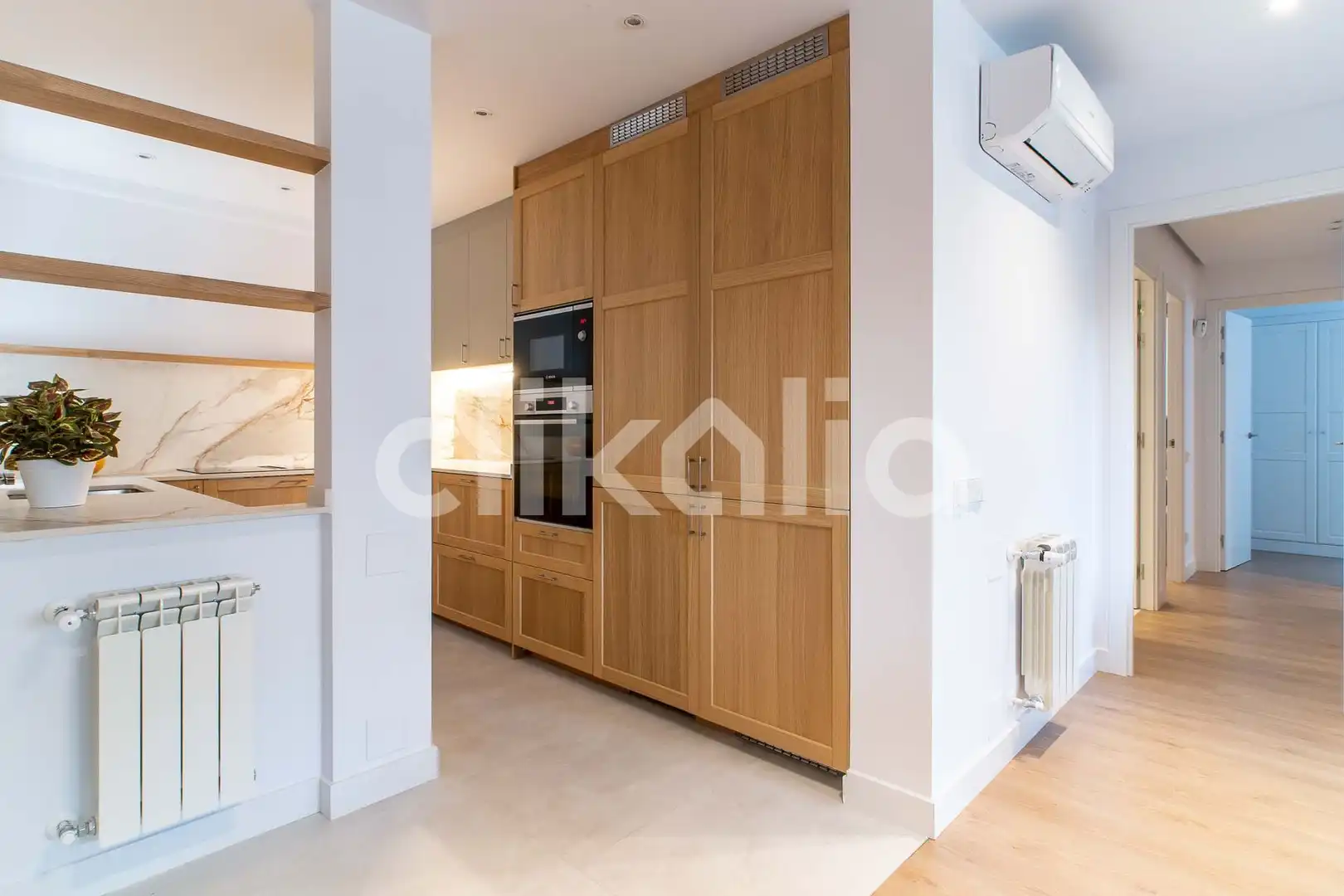 Kitchen of Flat for sale in Madrid  with Air Conditioner, Heating and Private garden