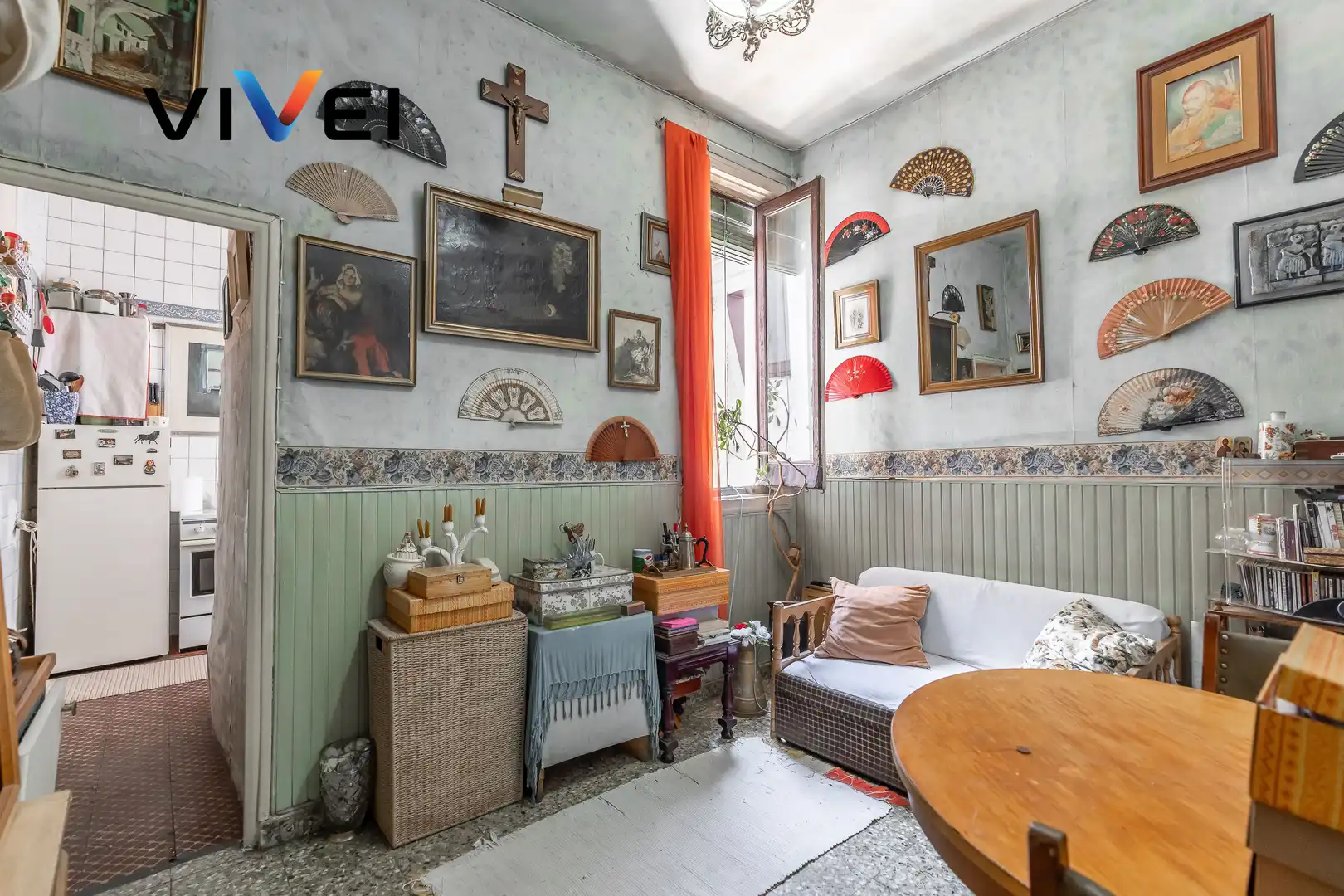 Sala de estar de Piso en venta en Madrid con Balcón