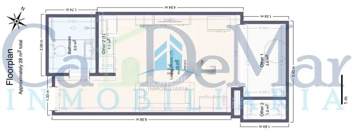 Study for sale in Gandia  with Air Conditioner, Terrace and Community pool