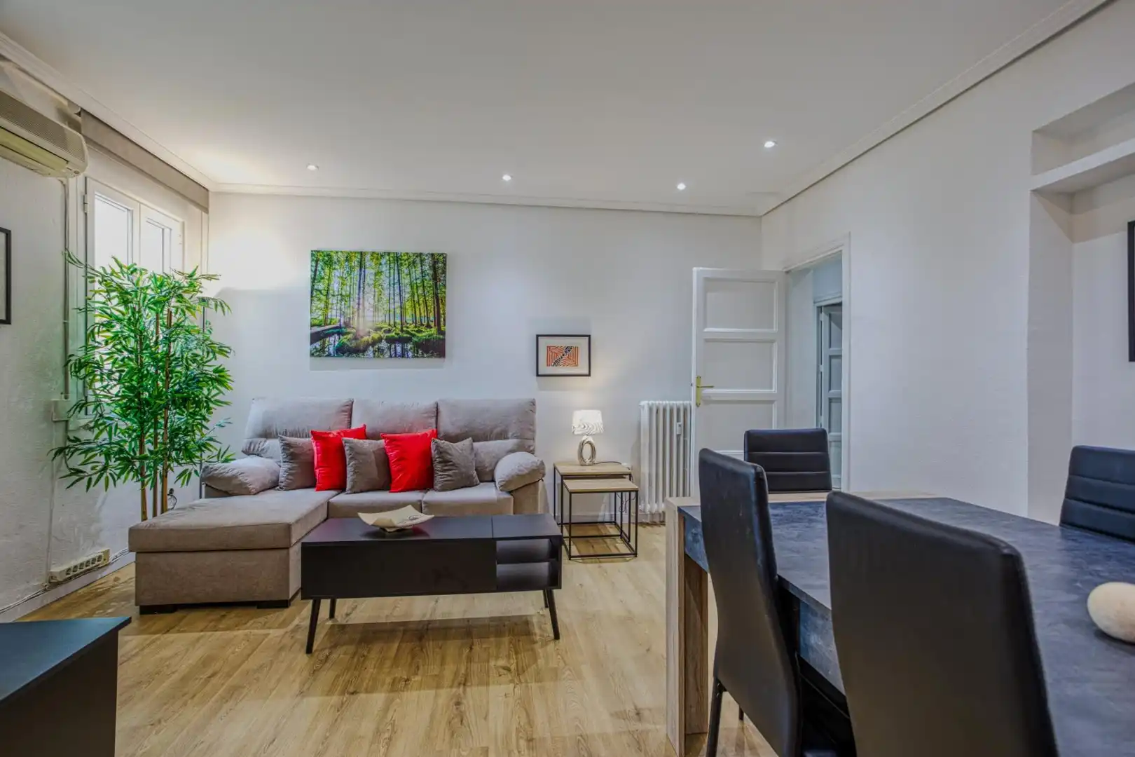 Sala d'estar de Apartament de lloguer en Madrid amb Aire condicionat, Calefacció i Parquet