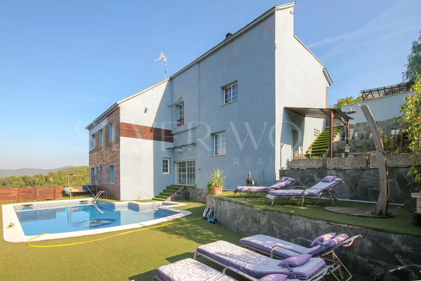 Vista exterior de Casa o chalet en venta en Cervelló con Aire acondicionado, Calefacción y Jardín privado