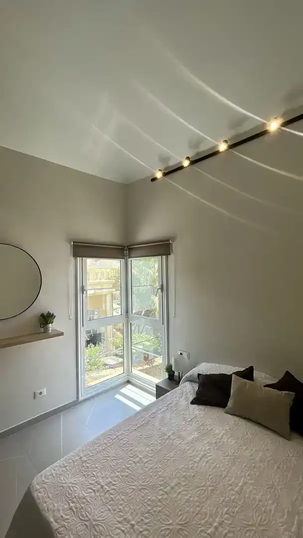 Terraza de Piso de alquiler en Adeje con Aire acondicionado, Jardín privado y Piscina
