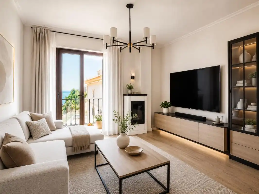 Sala d'estar de Pis en venda en Benalmádena amb Aire condicionat, Calefacció i Terrassa