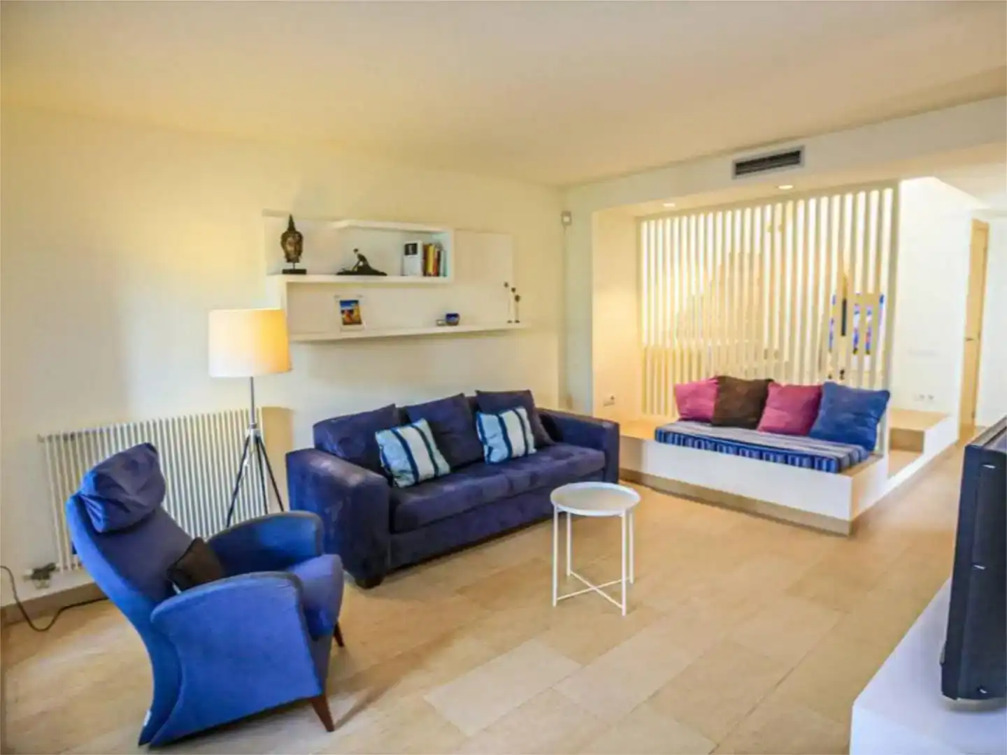 Sala de estar de Casa o chalet de alquiler en Cambrils con Aire acondicionado, Jardín privado y Piscina