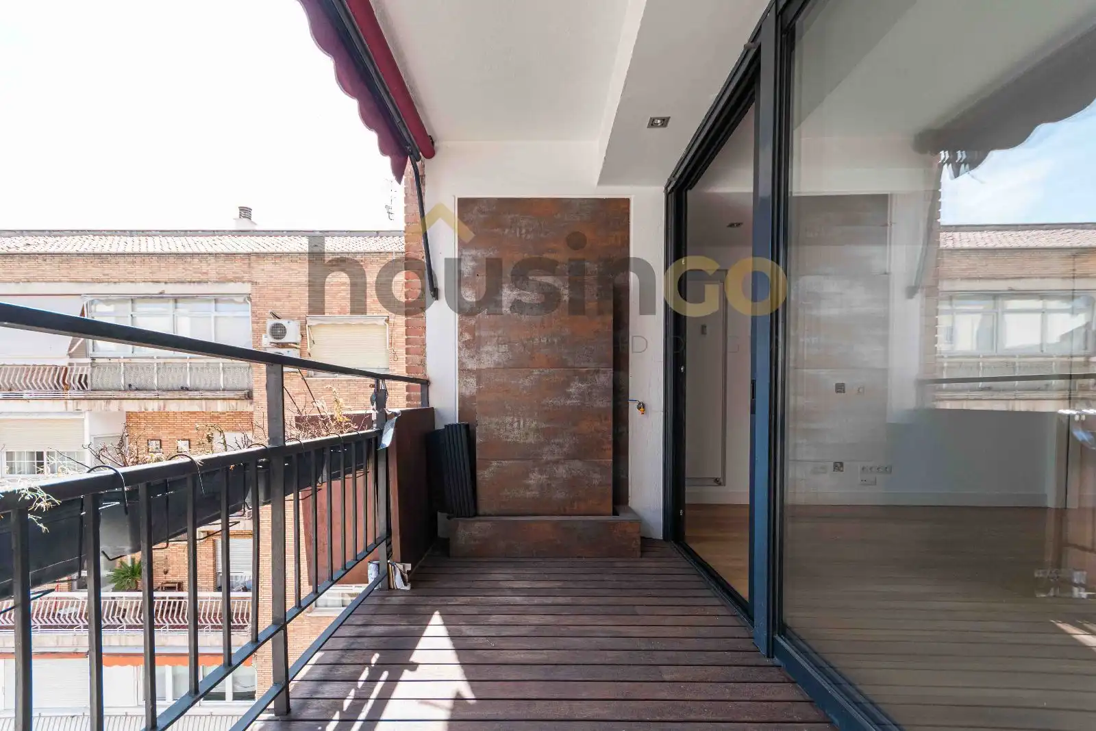 Balcony of Flat for rent in Madrid  with Air Conditioner, Heating and Terrace