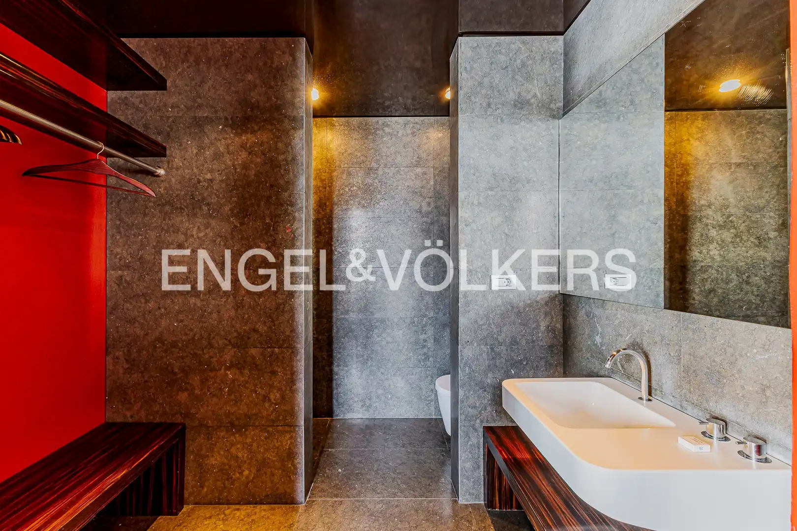 Baño de Loft de alquiler en Barcelona con Aire acondicionado, Calefacción y Parquet