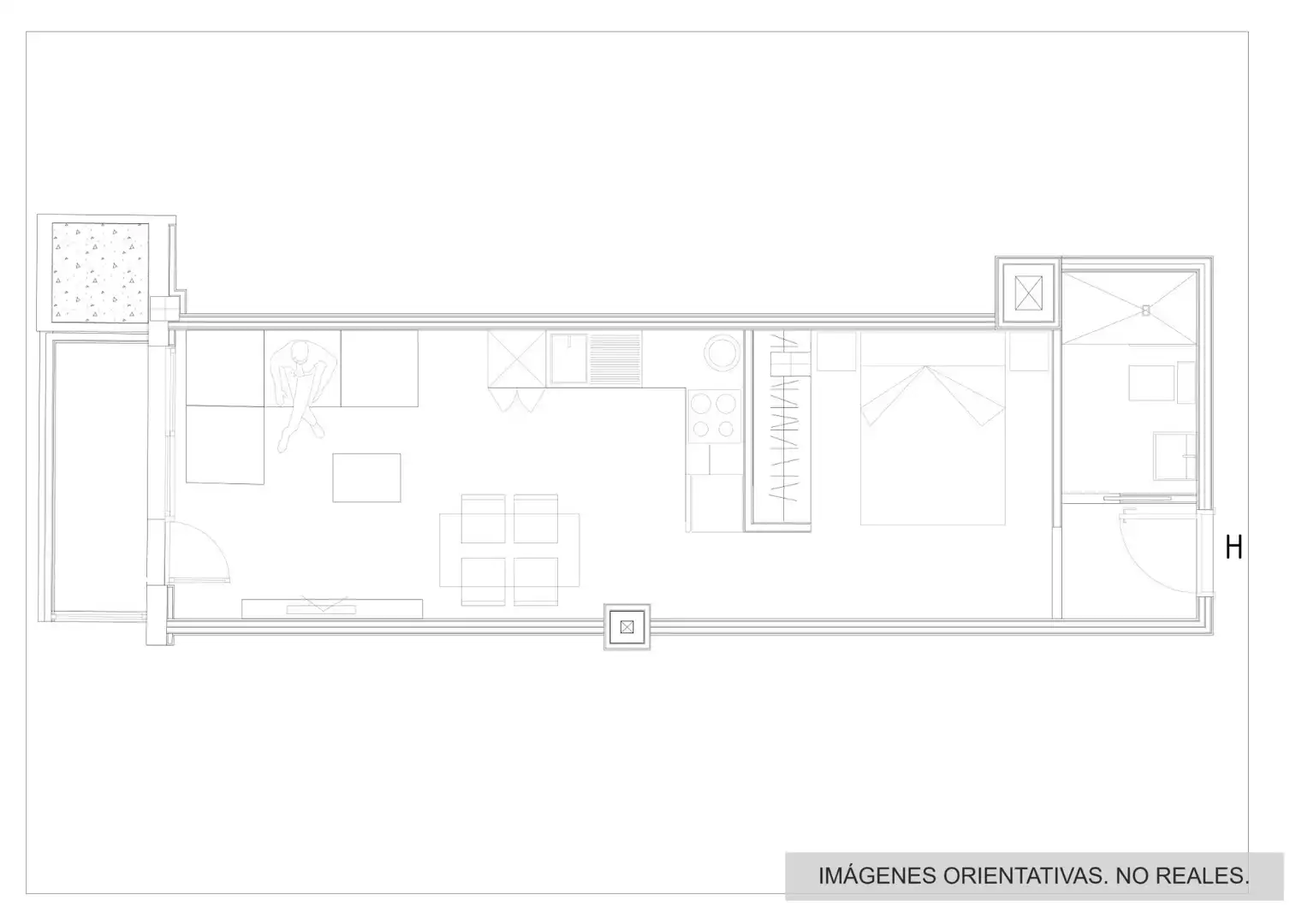 Estudio en venta en Las Palmas de Gran Canaria con Terraza, Trastero y Horno