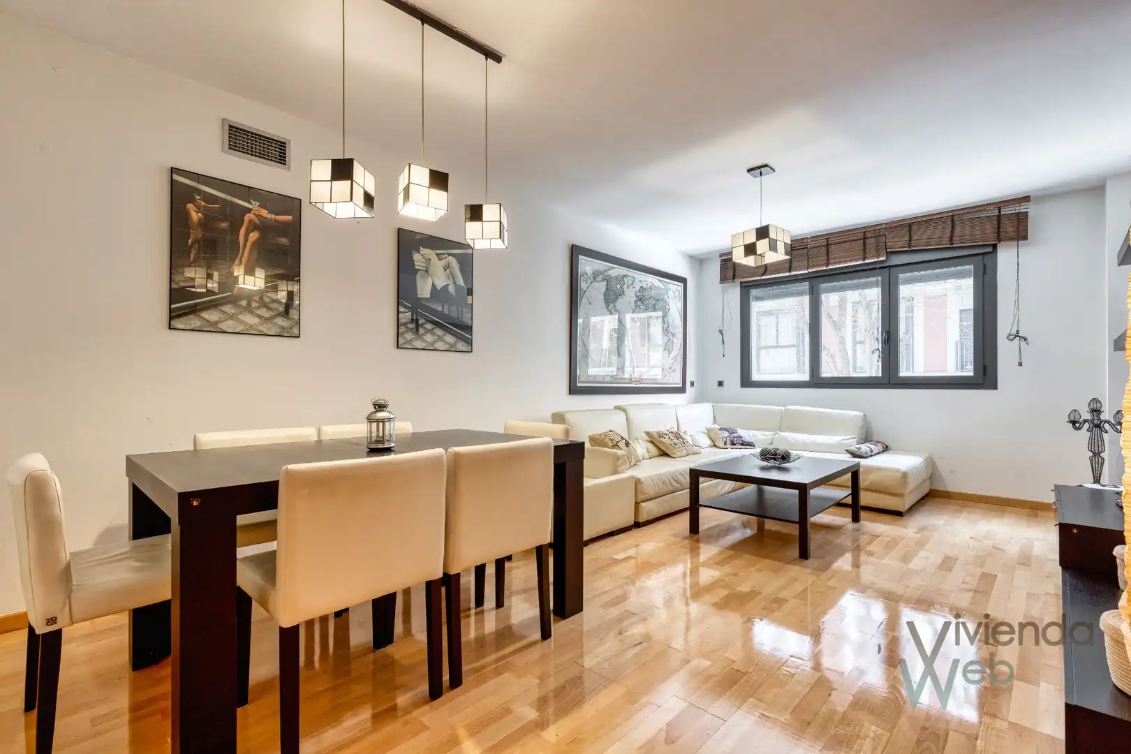 Wohnzimmer von Wohnung zum Verkauf in Madrid mit Klimaanlage, Heizung und Privatgarten