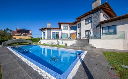 Swimming pool of House or chalet for sale in Gijón   with Air Conditioner, Terrace and Swimming Pool