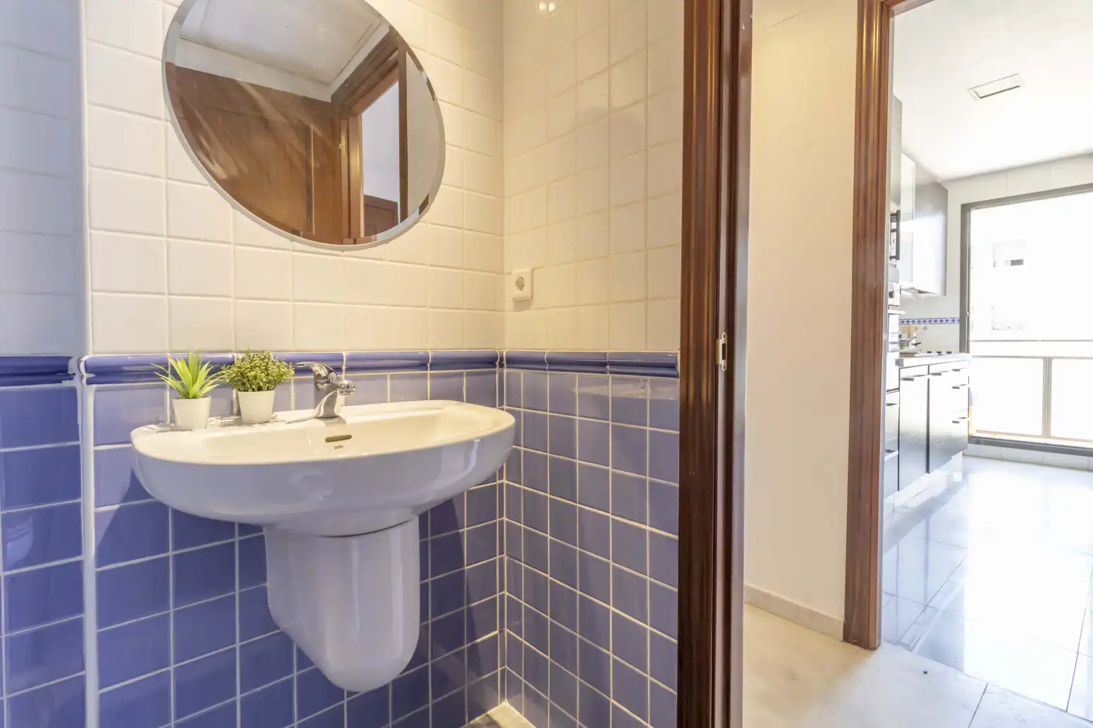Badezimmer von Wohnung zum Verkauf in Mairena del Aljarafe mit Klimaanlage, Privatgarten und Terrasse