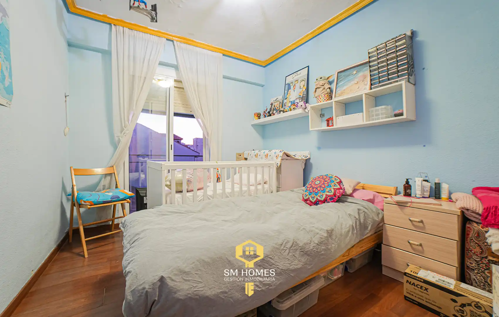 Schlafzimmer von Wohnung zum Verkauf in San Fernando de Henares mit Klimaanlage, Heizung und Terrasse
