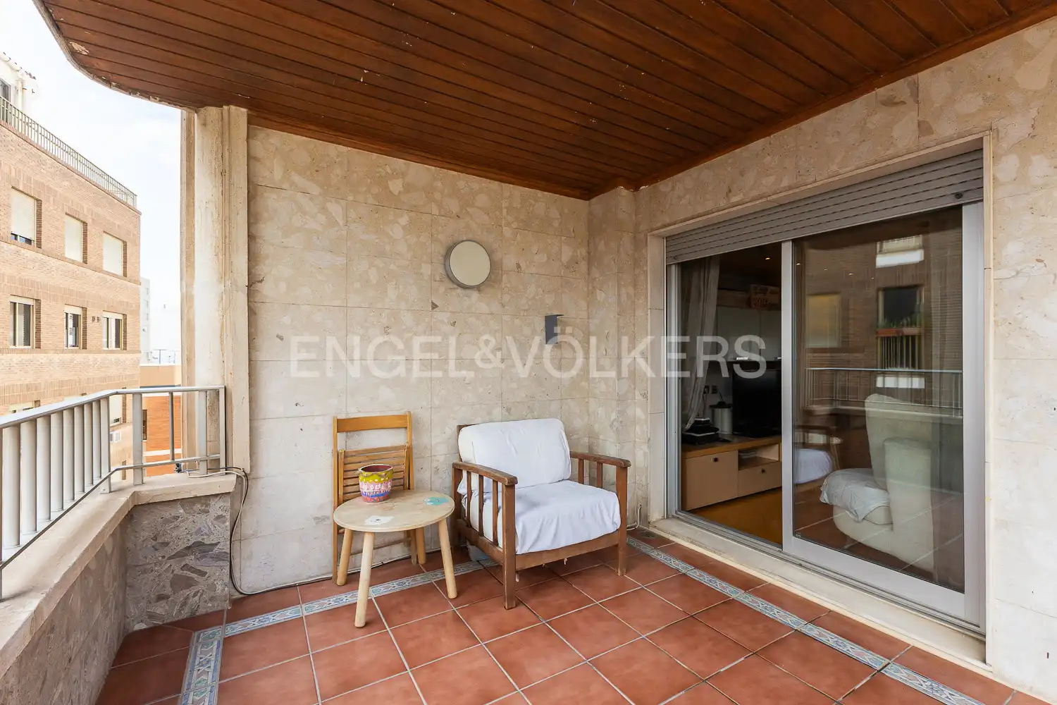 Terraza de Apartamento en venta en Castellón de la Plana / Castelló de la Plana con Aire acondicionado, Calefacción y Parquet