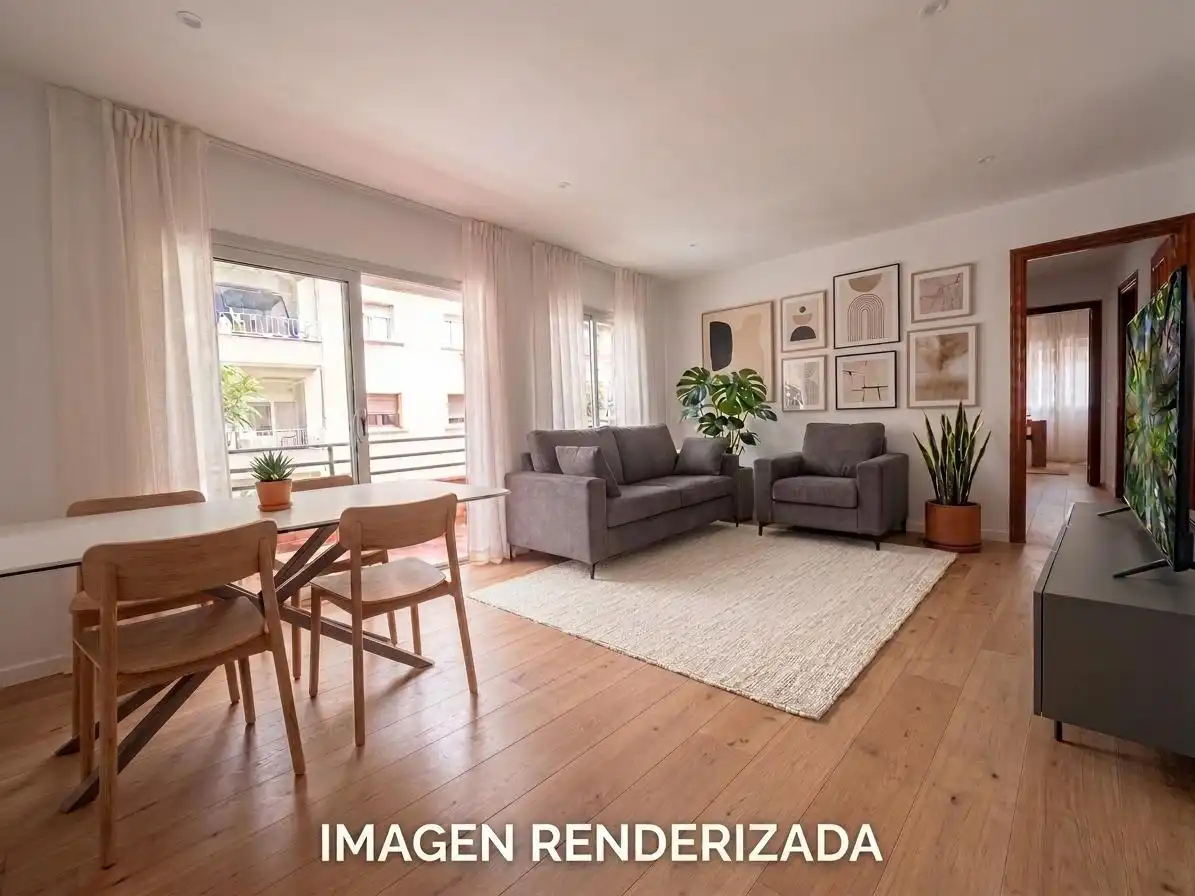 Sala d'estar de Pis en venda en Esplugues de Llobregat amb Terrassa