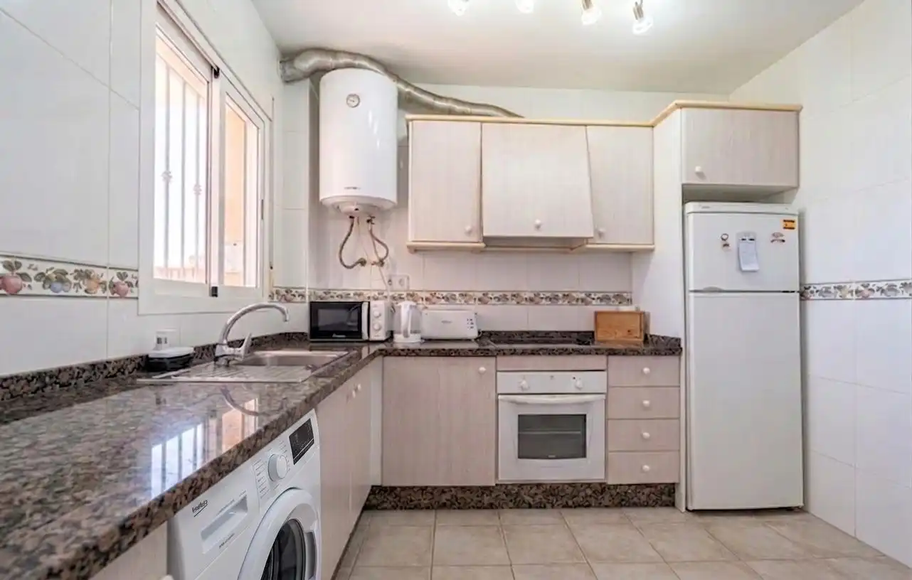 Kitchen of Flat for sale in Mojácar  with Air Conditioner, Terrace and Furnished