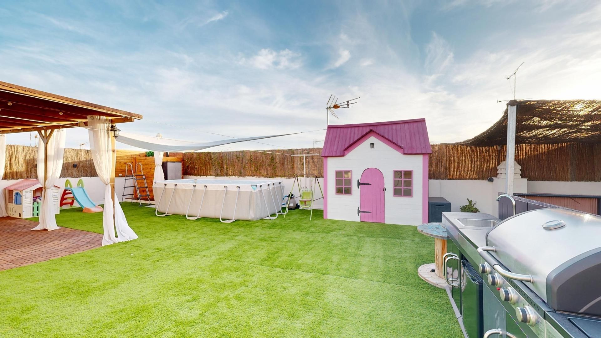 Garden of Flat for sale in Cartagena  with Air Conditioner, Terrace and Storage room