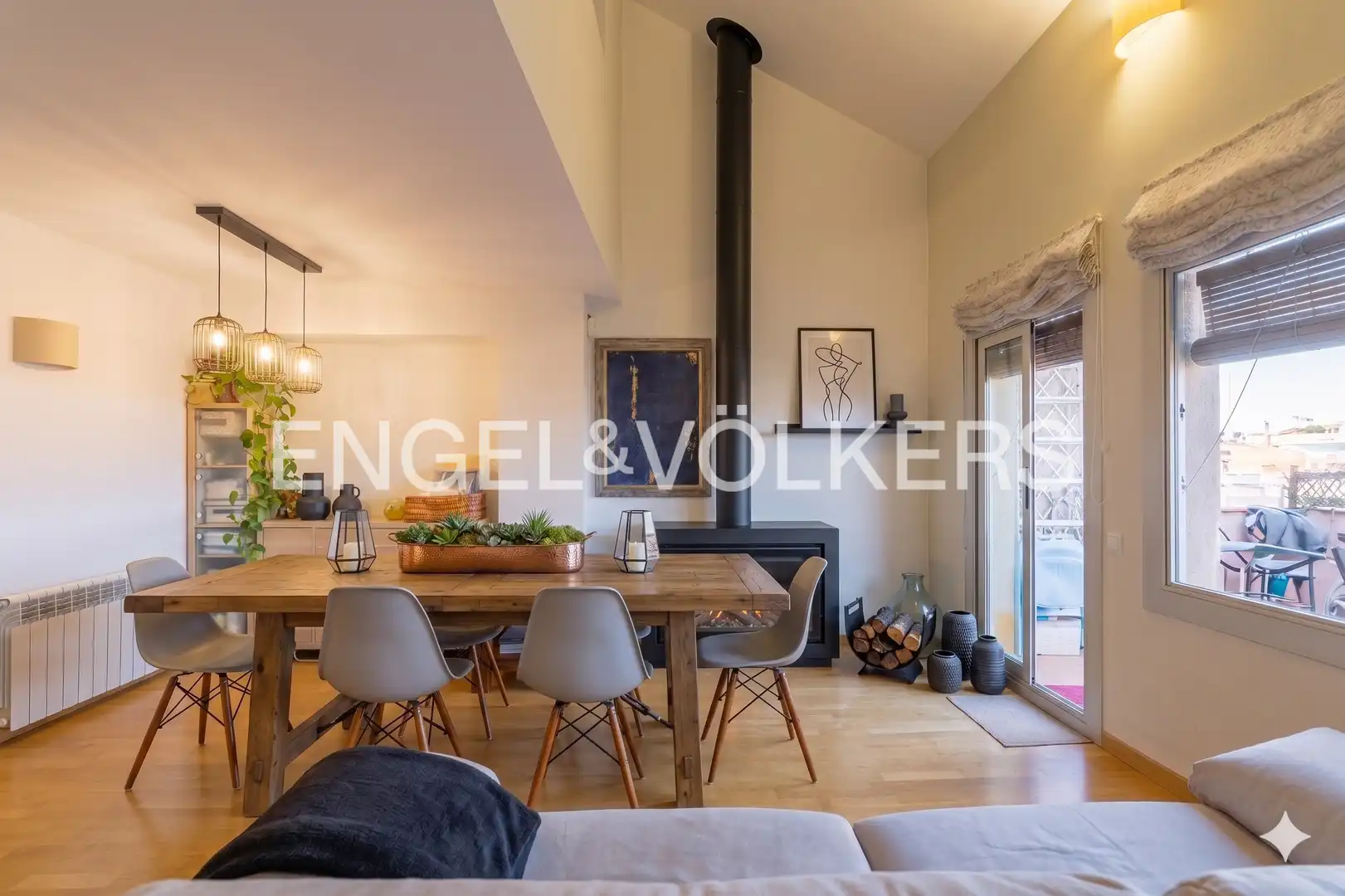 Comedor de Ático en venta en Sant Cugat del Vallès con Aire acondicionado, Calefacción y Terraza