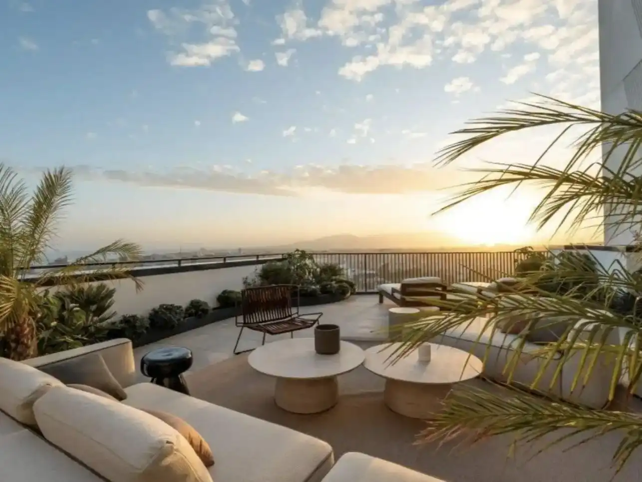 Terrasse von Wohnung zur Miete in Málaga Capital mit Klimaanlage