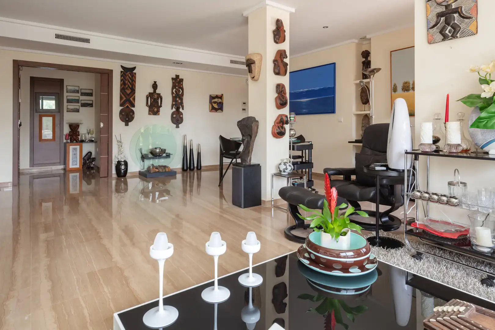 Sala d'estar de Apartament en venda en Jávea / Xàbia amb Aire condicionat, Terrassa i Piscina