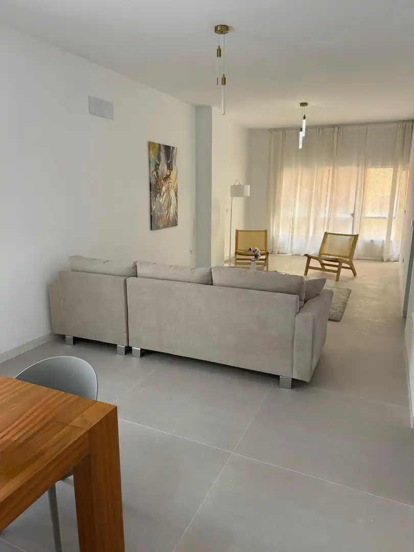 Sala d'estar de Pis en venda en Murcia amb Aire condicionat, Moblat i Balcó