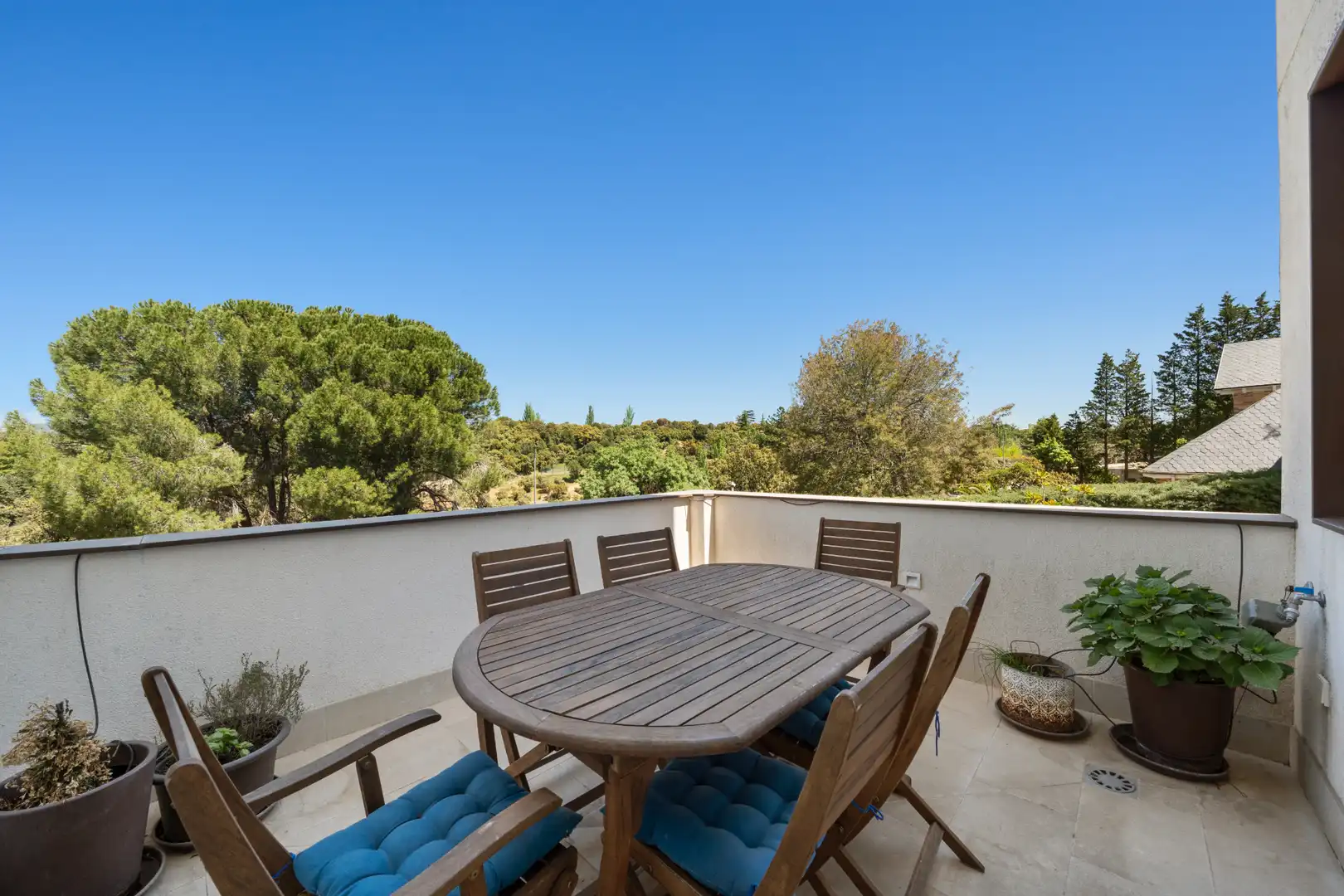 Terraza de Casa o chalet en venta en Las Rozas de Madrid con Aire acondicionado, Calefacción y Jardín privado