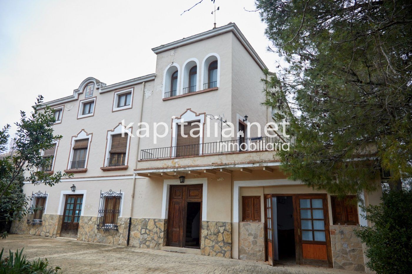 Vista exterior de Finca rústica en venda en Bocairent amb Calefacció, Jardí privat i Terrassa