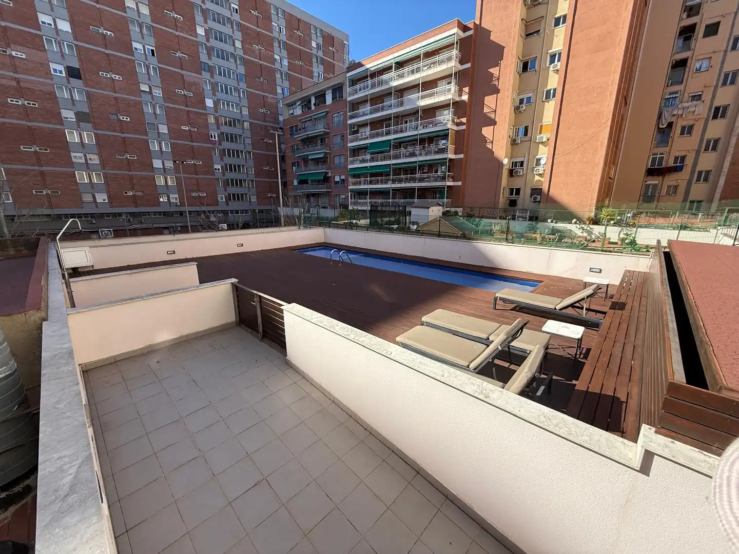 Terrace of Flat for rent in Barcelona  with Air Conditioner, Heating and Parquet flooring