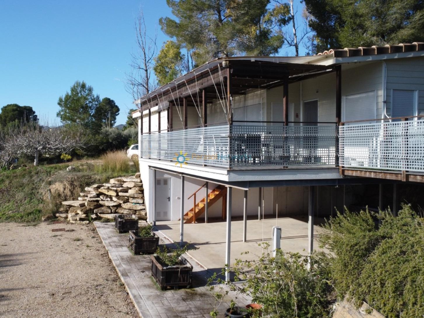 Vista exterior de Casa o chalet en venta en L'Olleria con Aire acondicionado, Jardín privado y Terraza