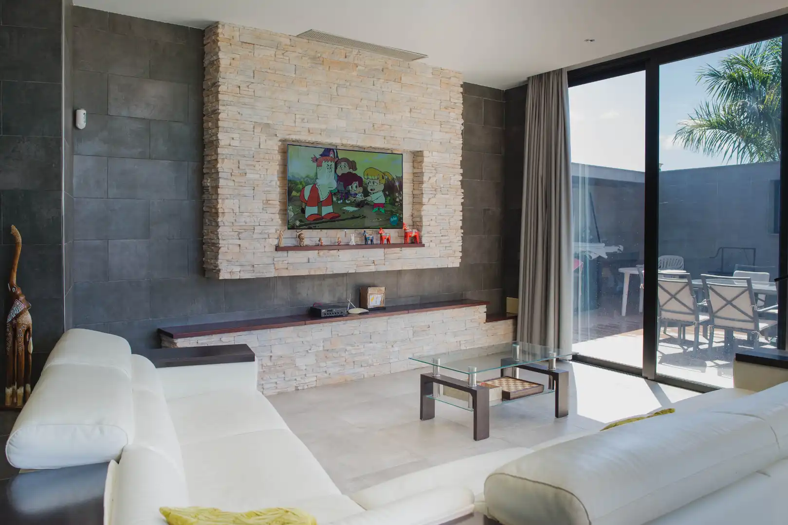Sala de estar de Casa o chalet de alquiler en San Bartolomé de Tirajana con Aire acondicionado, Calefacción y Jardín privado