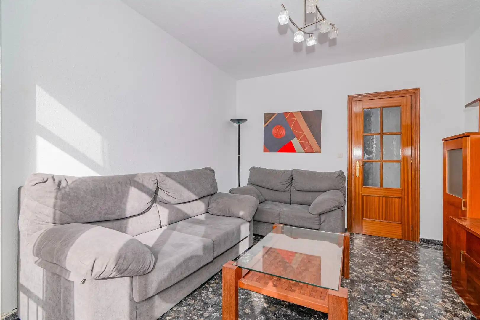 Sala de estar de Piso en venta en Loja con Amueblado y Balcón
