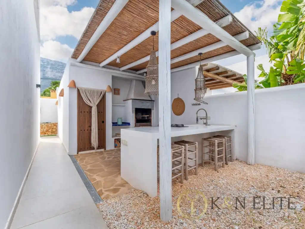 Terrassa de Casa o xalet de lloguer en Dénia amb Aire condicionat, Jardí privat i Terrassa
