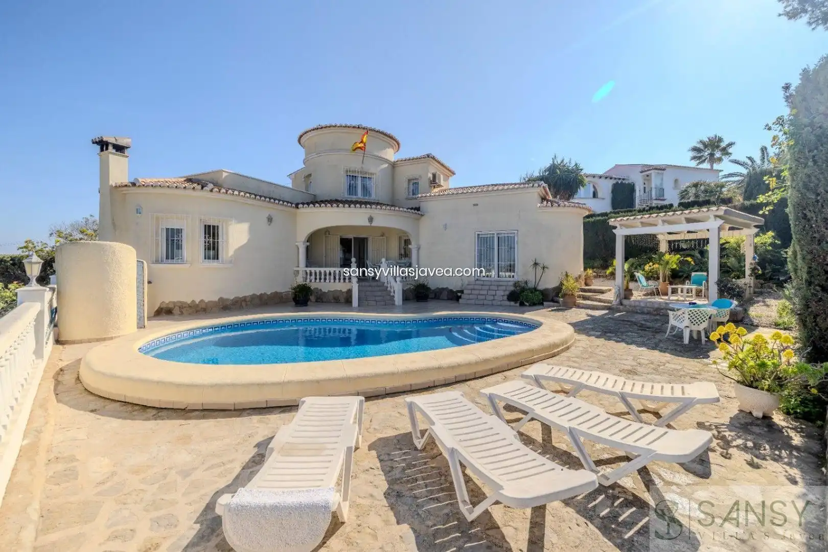 Exterior view of Houses for sale in Jávea / Xàbia  with Air Conditioner and Storage room
