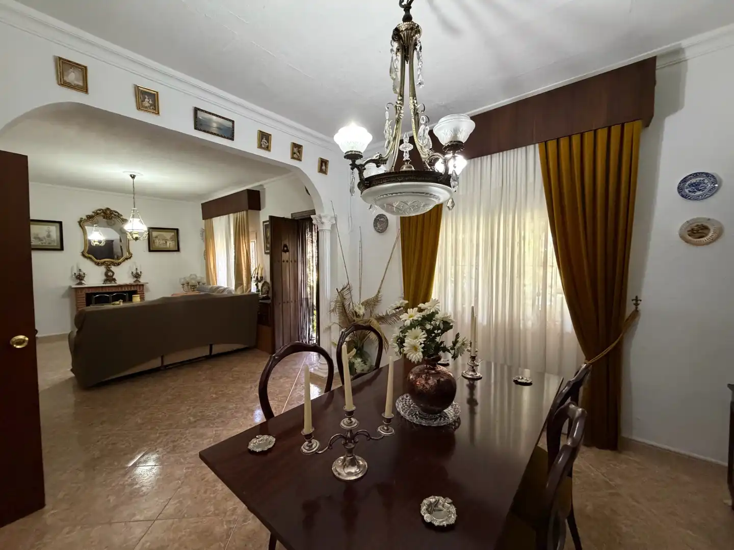 Esszimmer von Country house zum Verkauf in Pizarra mit Klimaanlage, Privatgarten und Terrasse