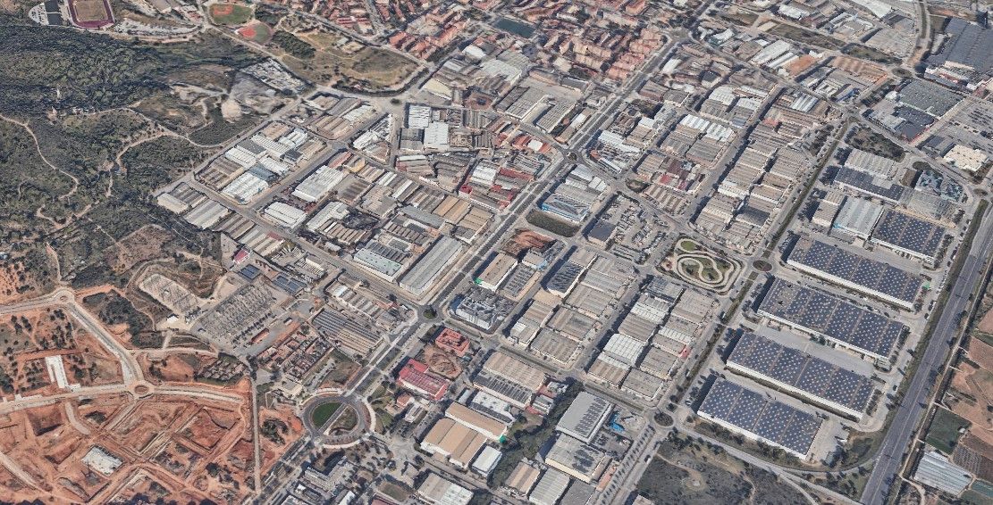 Vista exterior de Terreny industrial en venda en Sant Boi de Llobregat