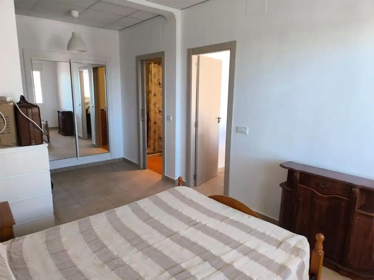 Bedroom of Flat for sale in Calpe / Calp  with Air Conditioner, Private garden and Swimming Pool
